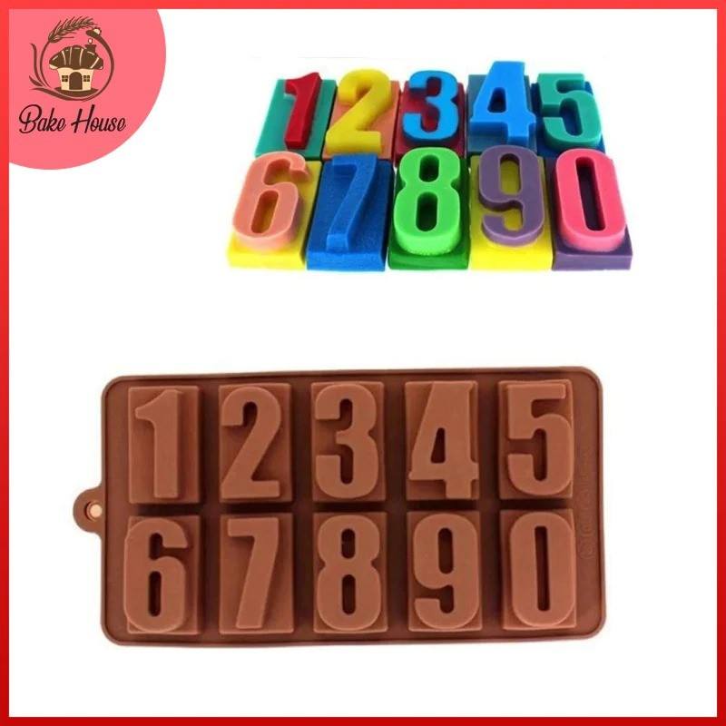 0 To 9 Big Numbers Silicone Chocolate Mold | Bake House