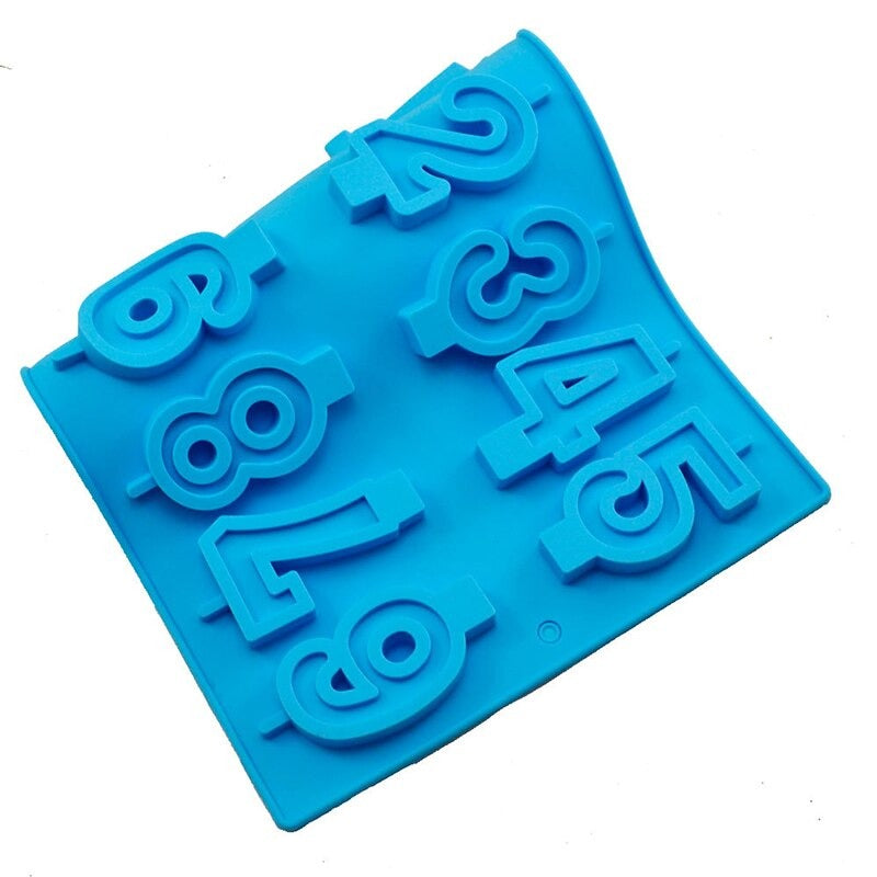 0 To 9 Stylish Numbers Silicone Lollipop