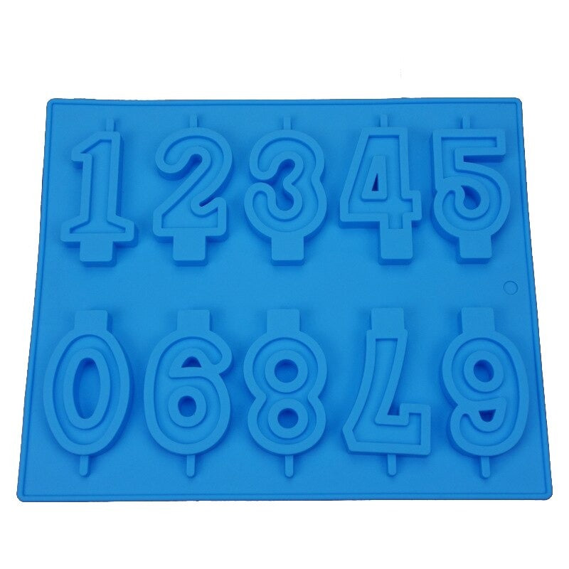 0 To 9 Stylish Numbers Silicone Lollipop