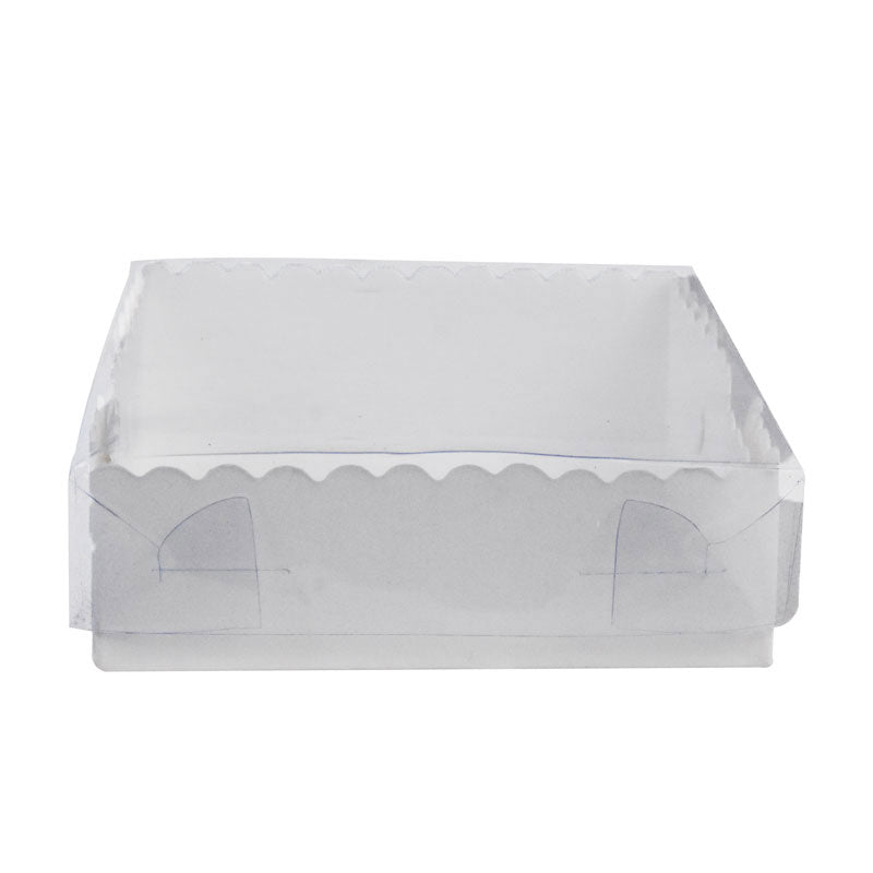 Sweet Treat Box 3.8 X 3.8 X 1.3 Inch With Clear Lid