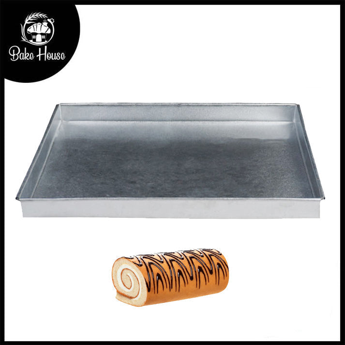 Swiss Roll Baking Tray Rectangle 10 X 14 Inch Galvanized Steel