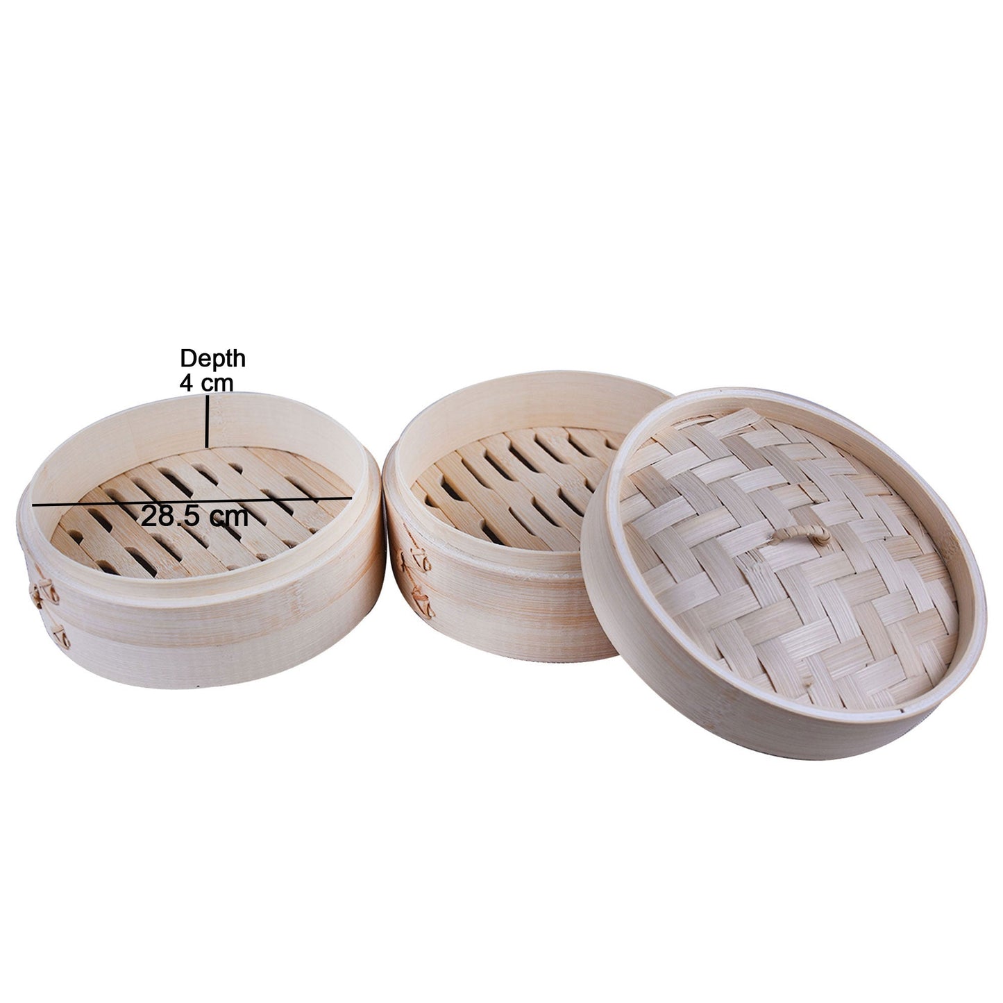 Newburry Bamboo Momos Steamer 2 Tires Extra Large