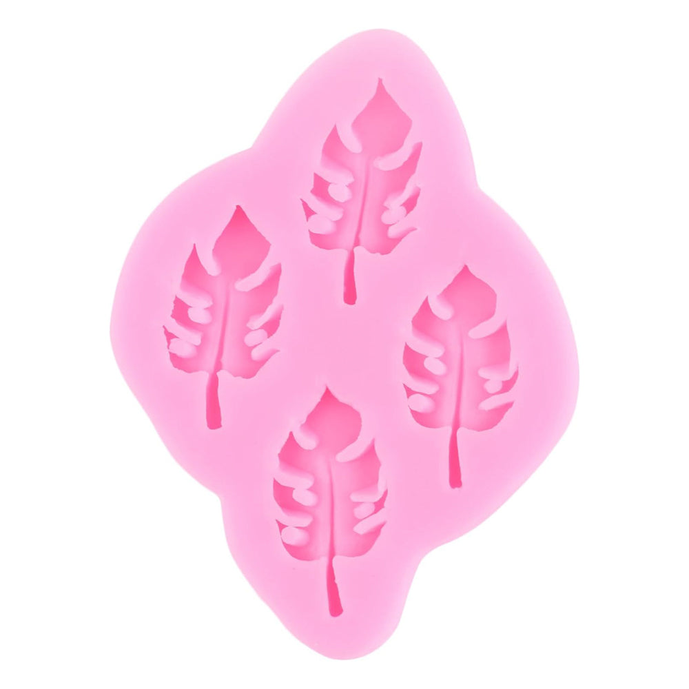 Tropical Leaf Silicone Fondant Mold 4 Cavity