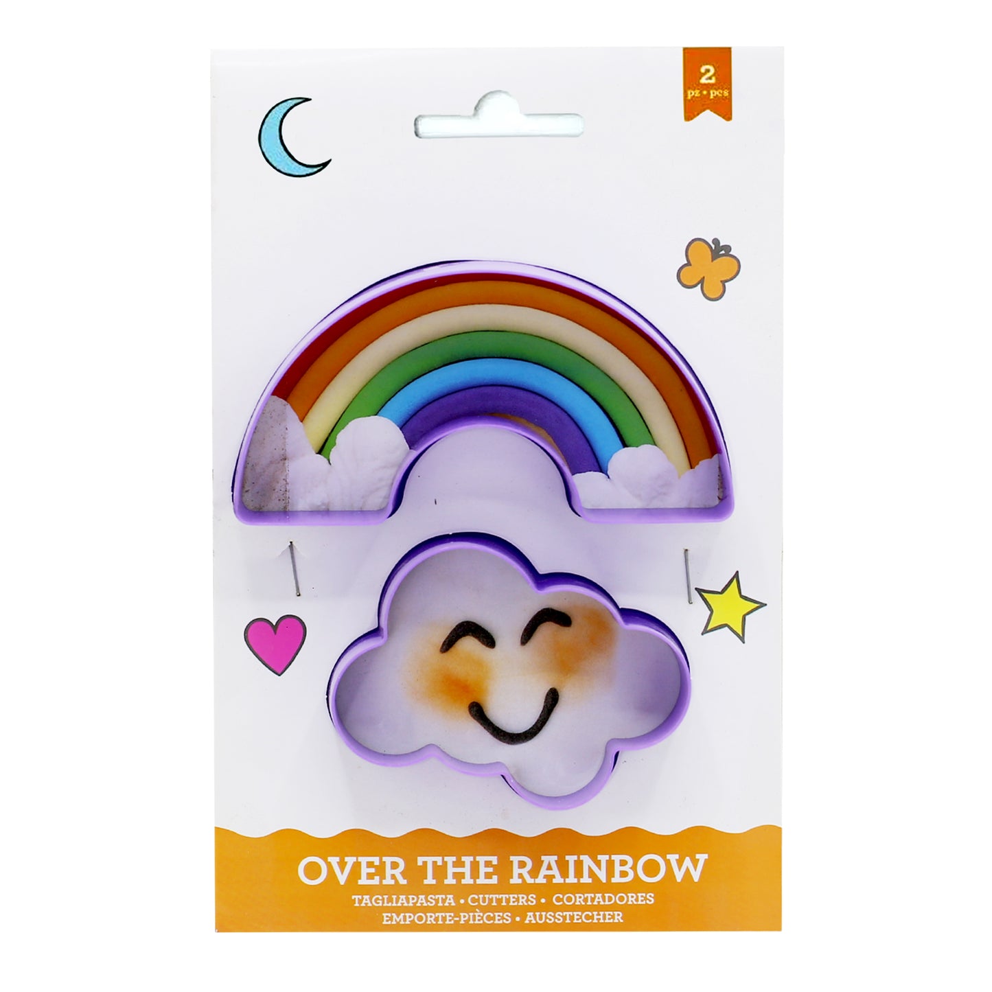 Rainbow And Cloud Cookie Cutter 2Pcs Set