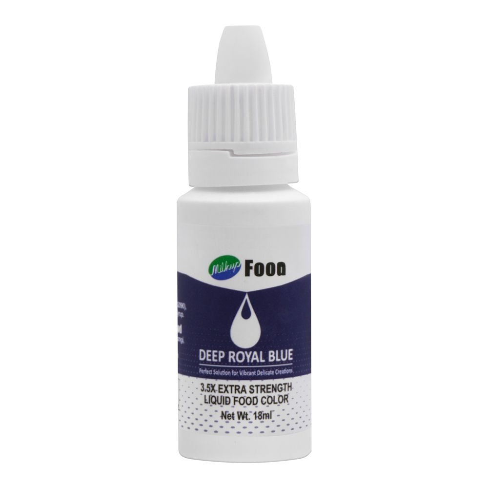 Milkyz Food Liquid Food Color Deep Royal Blue 18ML Dropper Bottle