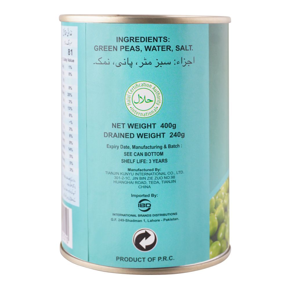 Nature's Home Green Peas 400g
