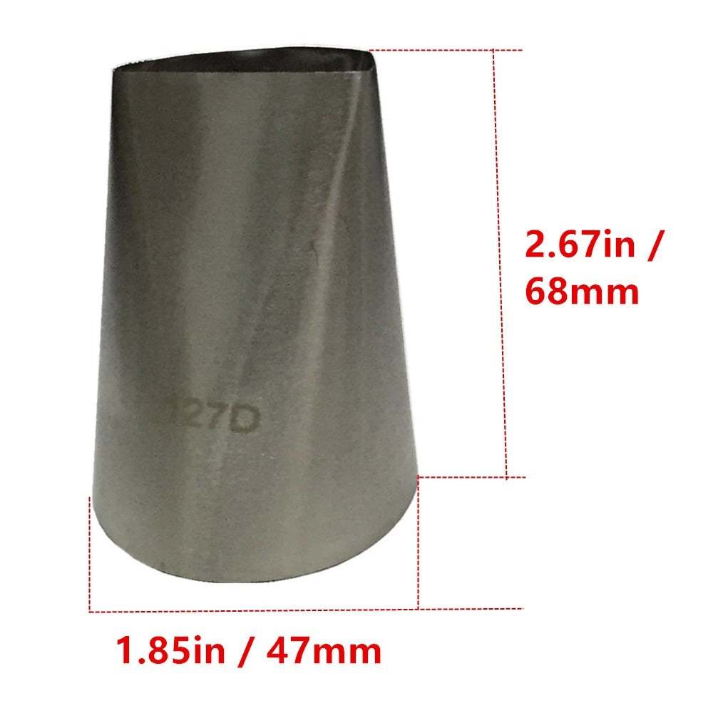 127D Large Size Flower Petal Icing Nozzle Stainless Steel