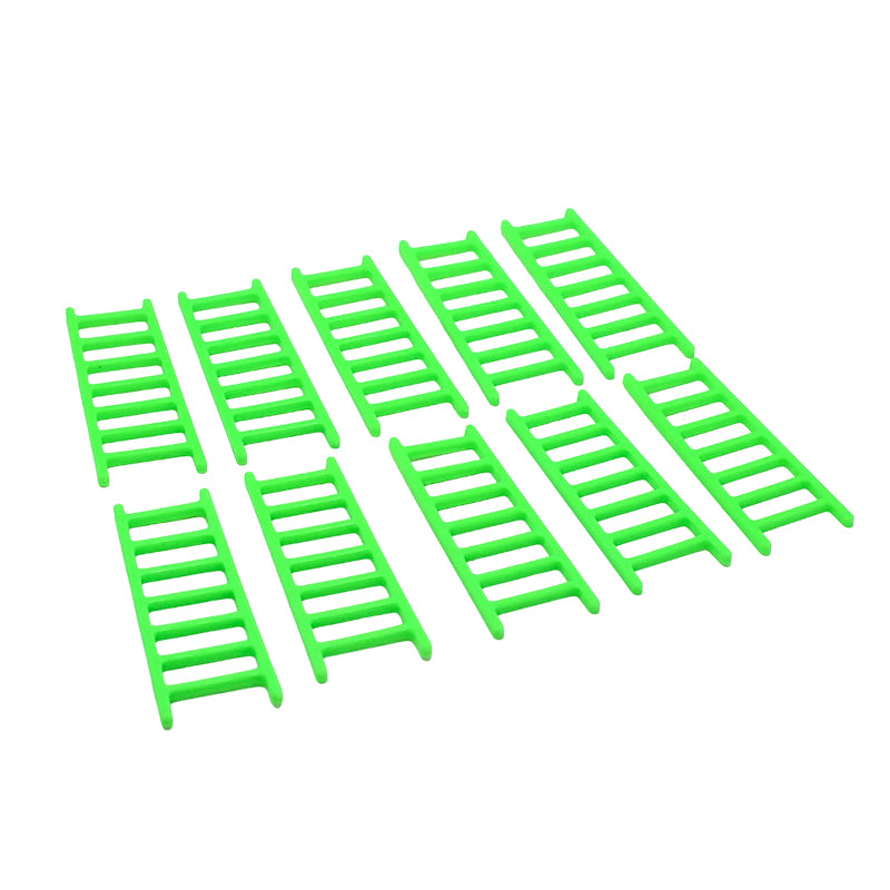 Mini Green Ladder Cake Plastic 10pcs Set