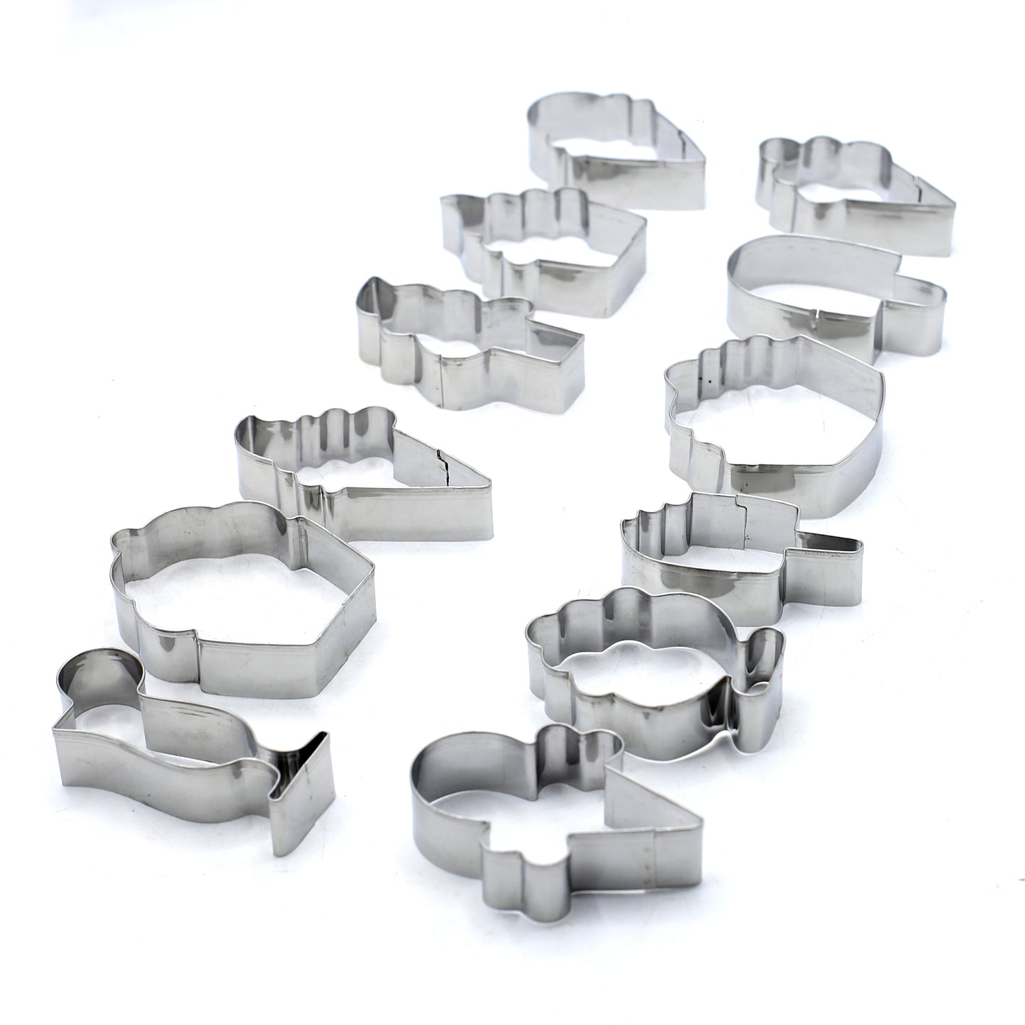 IceCream Cookie cutter Stainless Steel 12 Pcs set