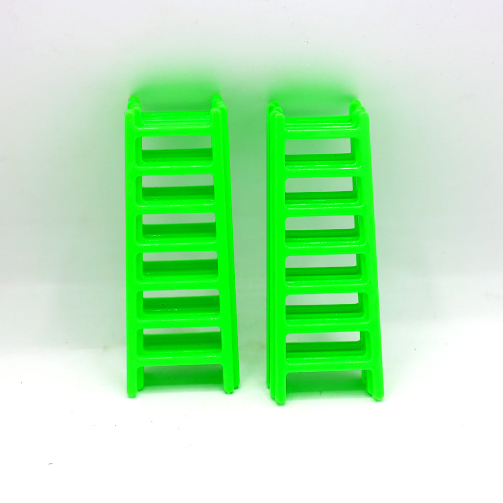 Mini Green Ladder Cake Plastic 10pcs Set