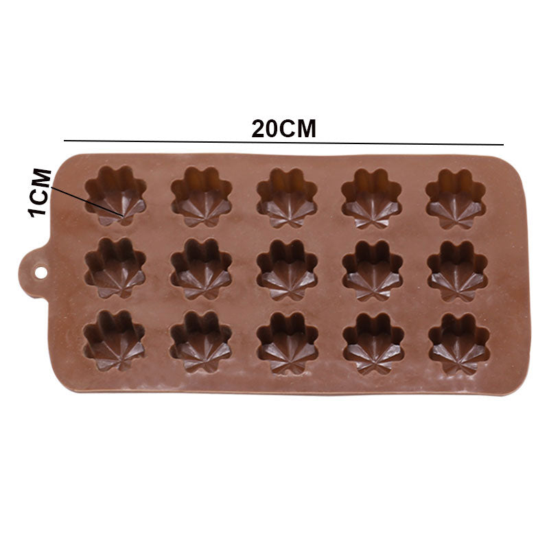 Flower Shape Silicone Fondant Mold 15 Cavity