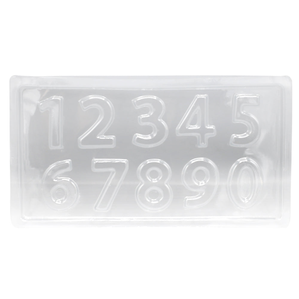 Numbers Acrylic And Chocolate Mold 10 Cavity