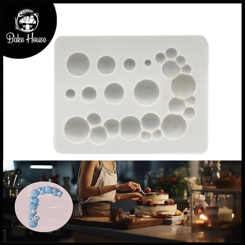 Bubble Silicone Fondant Mold 9 Cavity