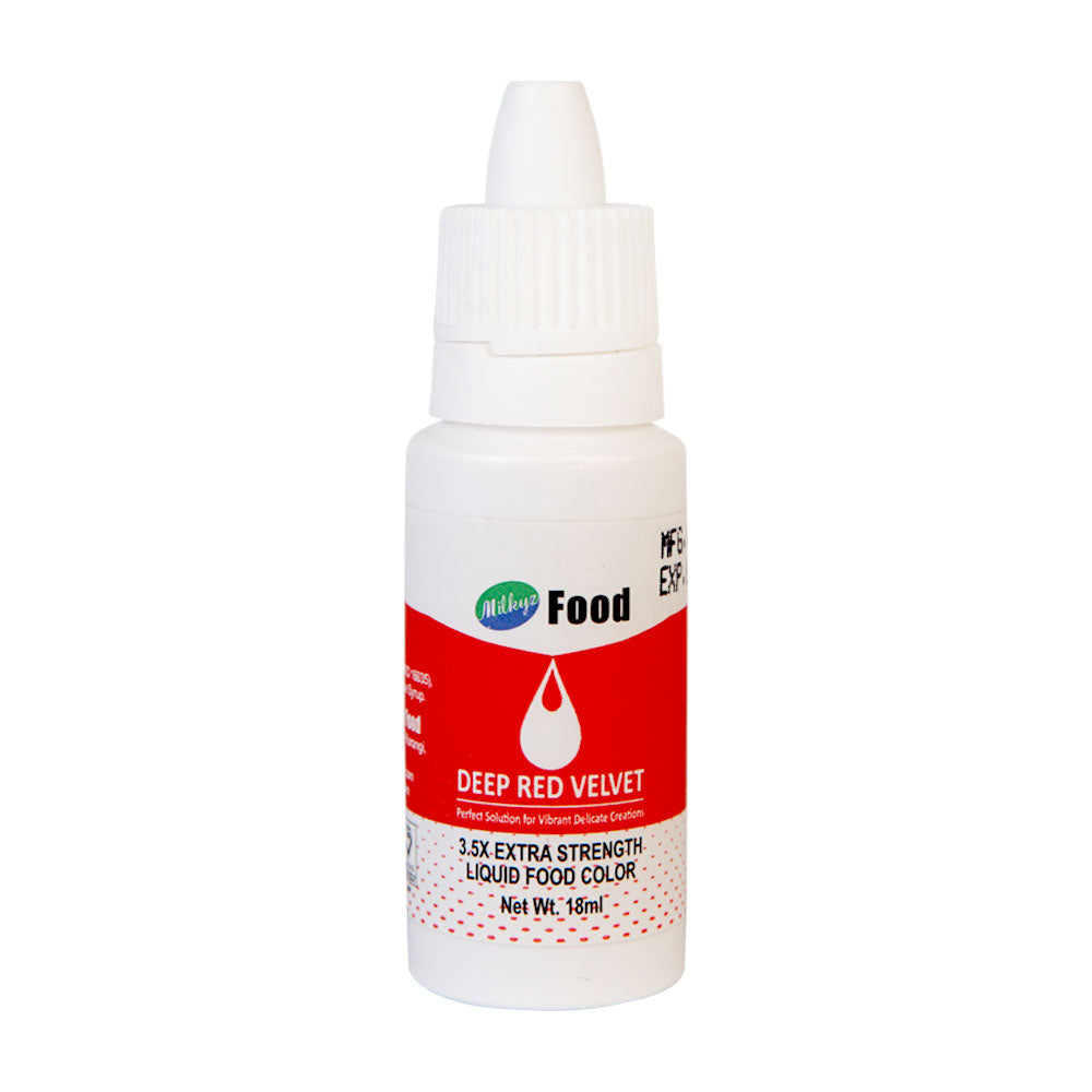Milkyz Food Liquid Food Color Deep Red Velvet 18ML Dropper Bottle