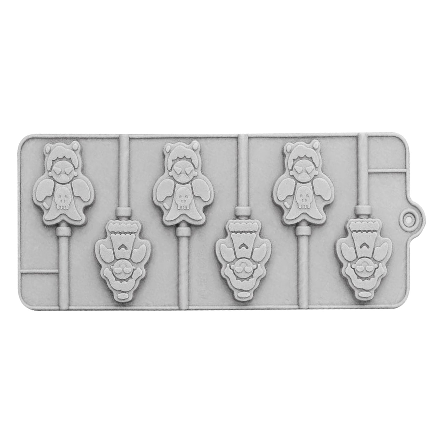 Angel And Demon Silicone Lollipop Mold 6 Cavity