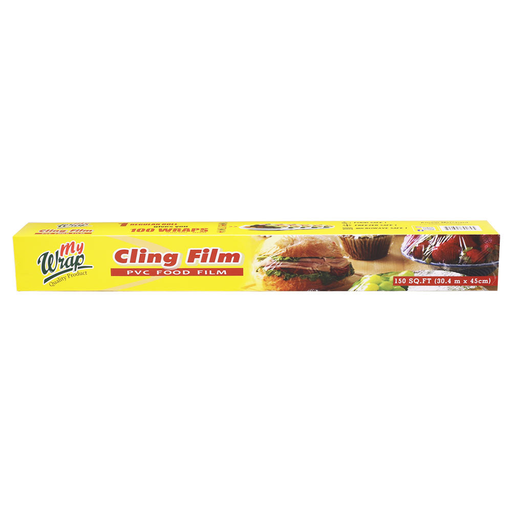 My Wrap Cling Film Plastic Food Wrap 150SQ.ft 30.4cm x 45cm