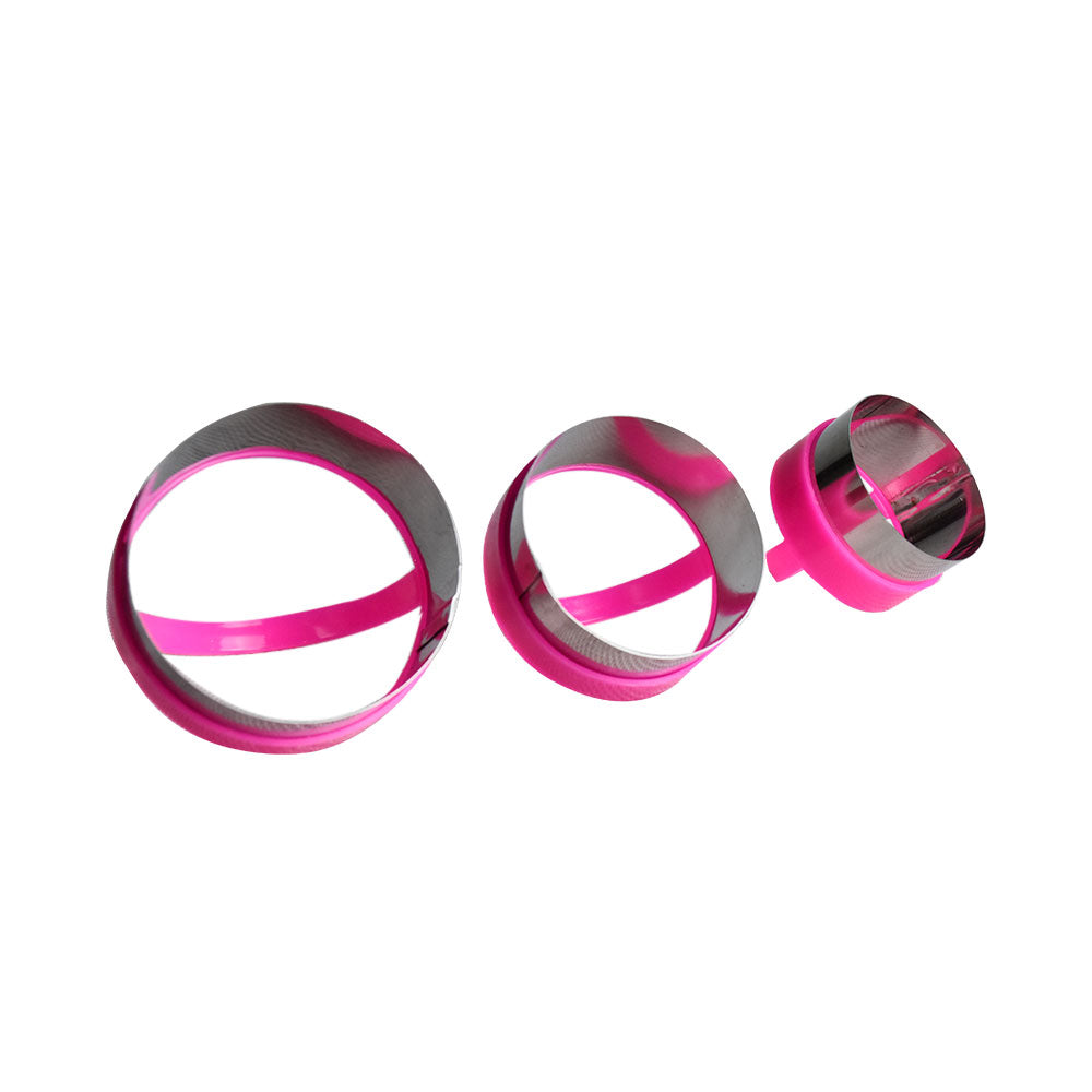 Round Cookie Cutter With Plastic Handle 3pcs Set