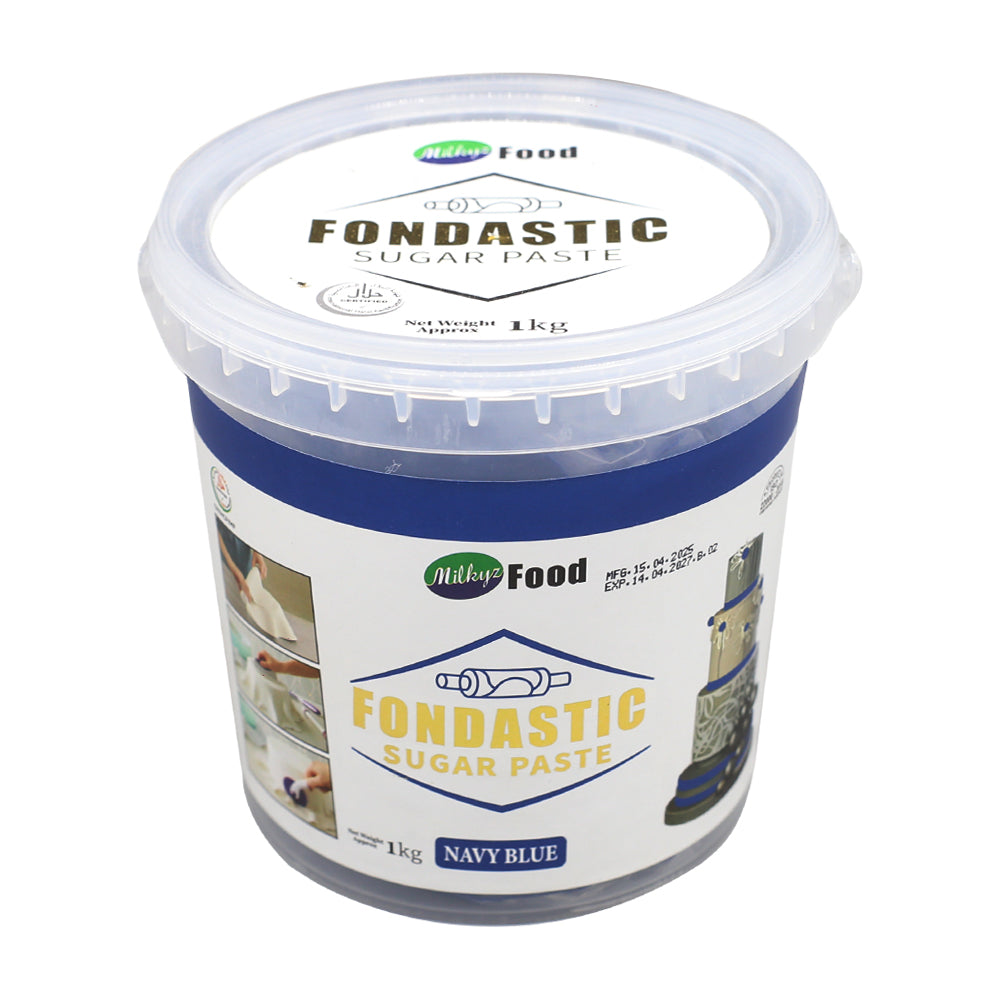 Milkyz Food Fondastic Navy Blue Fondant Sugar Paste 1Kg