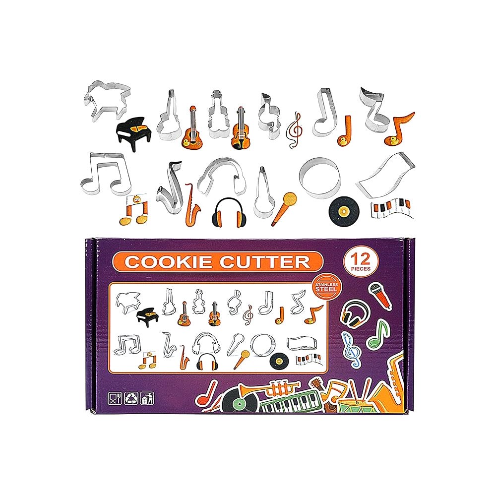 Music Cookie cutter 12Pcs Set