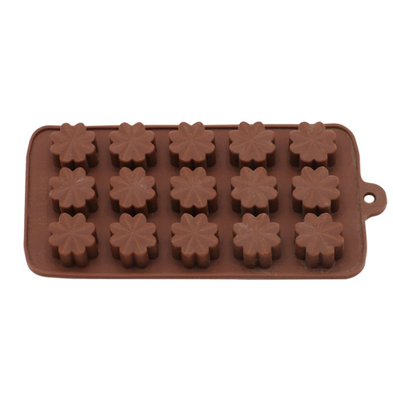 Flower Shape Silicone Fondant Mold 15 Cavity