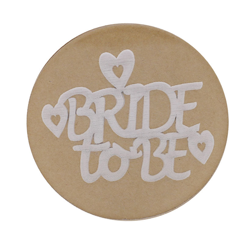 Bride To Be With Heart Fondant Stamp Plastic