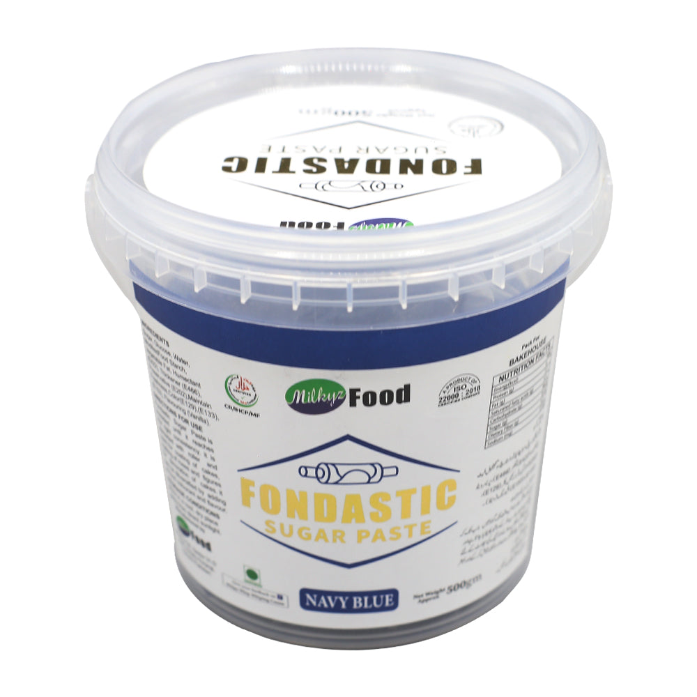 Milkyz Food Fondastic Navy Blue Fondant Sugar Paste 500gm