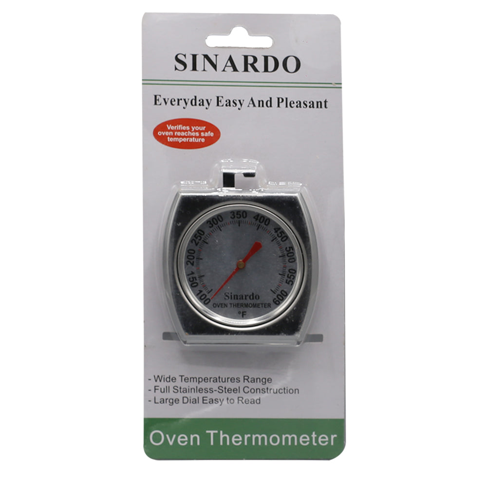 SINARDO Oven Thermometer Stainless Steel (100 to 600 F)