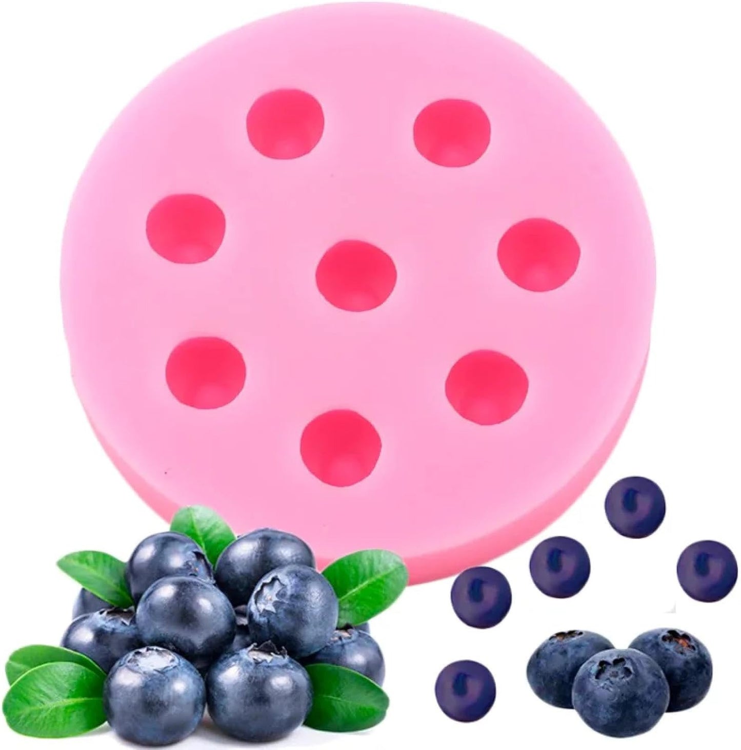 Round Silicone Fondant Mold 8 Cavity