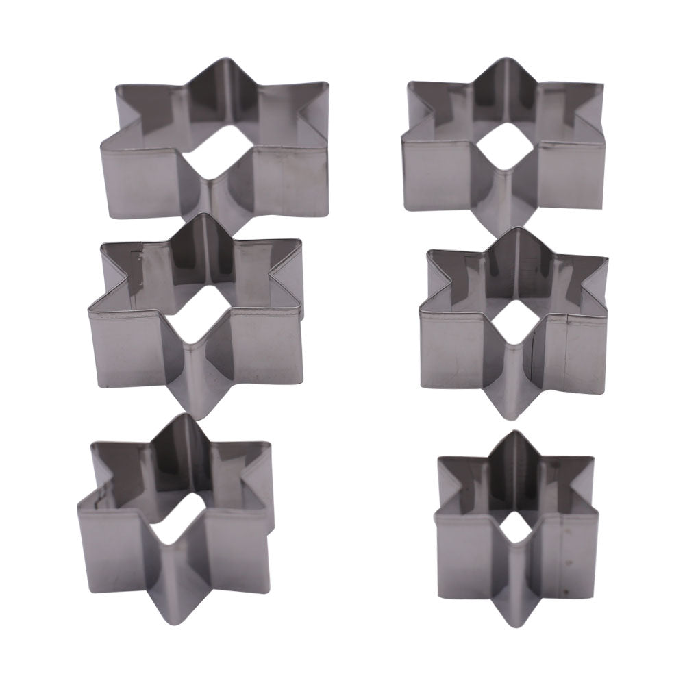 Stainless Steel Star Cookie Cutter 6Pcs Set