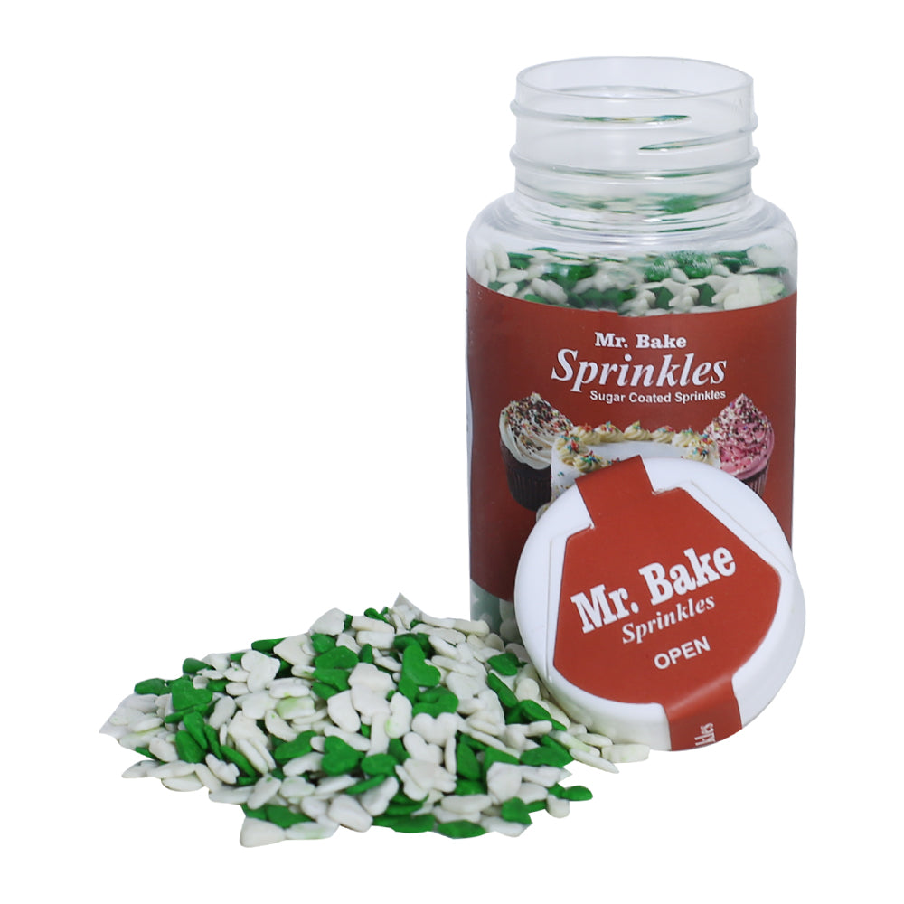 MR Bake Green & White Round Confetti - 90g Jar