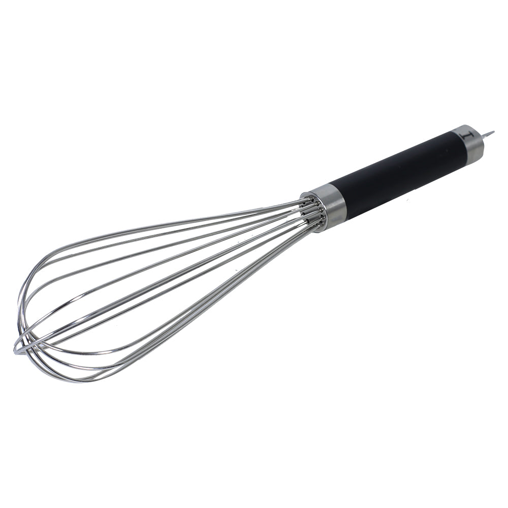 Stainless Steel Hand Whisk With Black Handle 14Inch