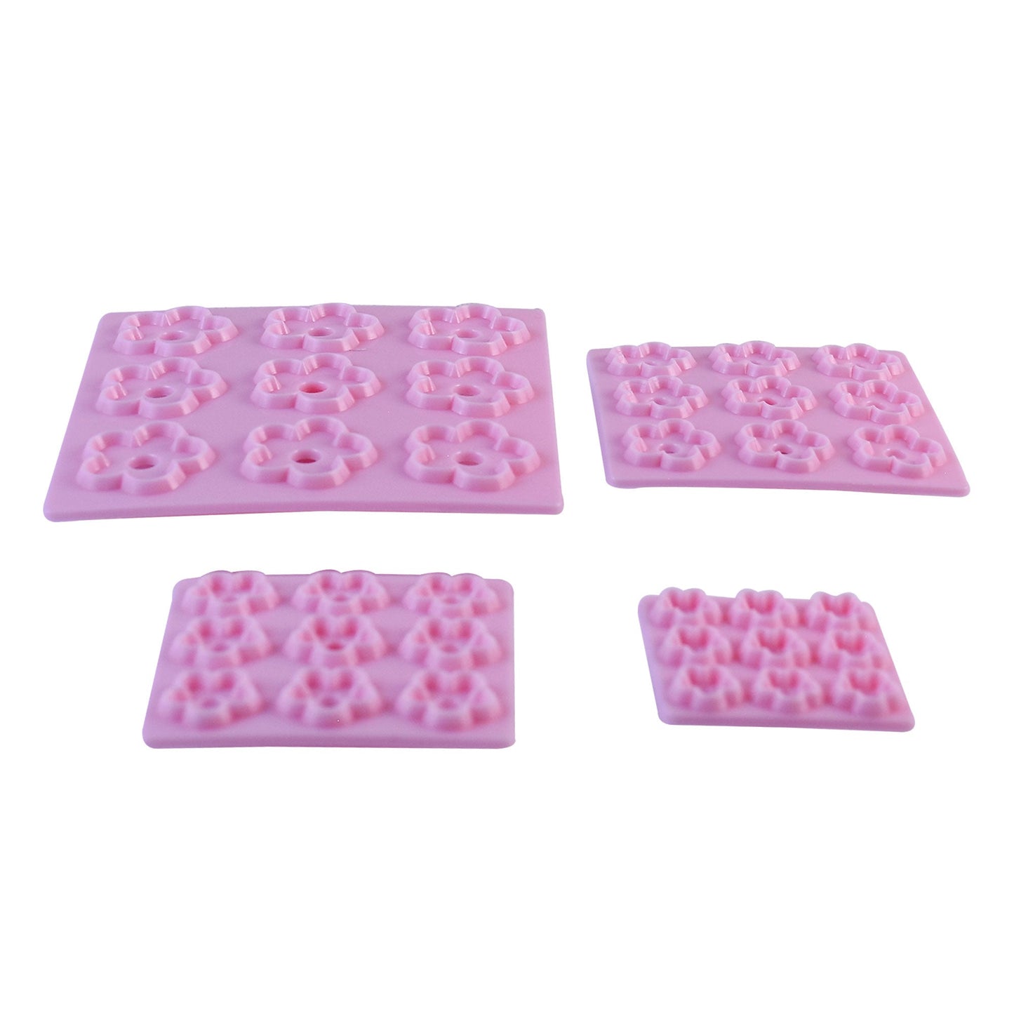 Daisy Blossom Flower Fondant & Cookie Cutter 4Pcs Pack