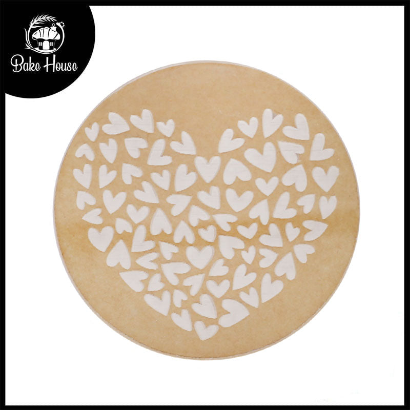 Heart Design Fondant Stamp Plastic