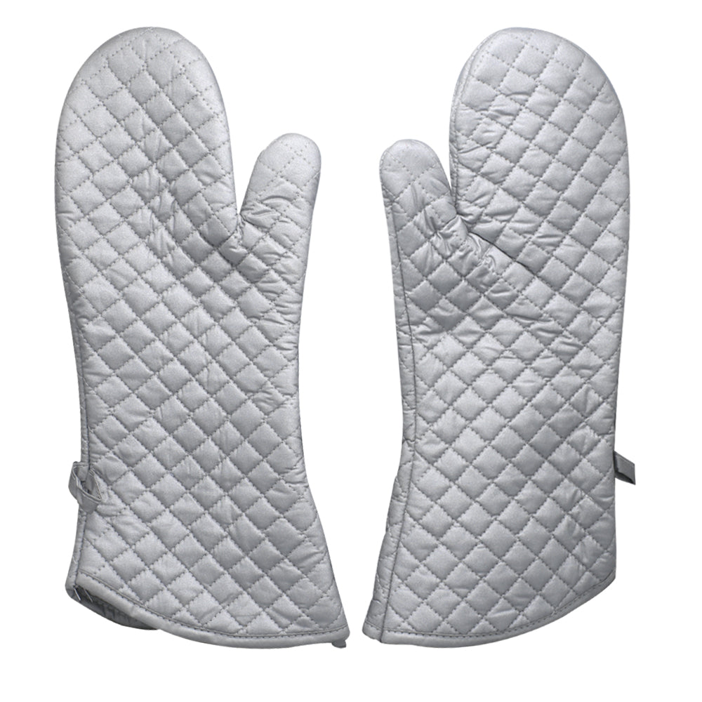 Heat Resistant Cotton Silicone Oven Mitt 2Pcs Set