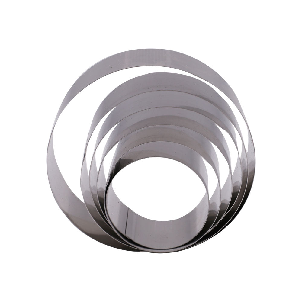Round Shape Cake Baking Tool Stainless Steel 6Pcs Set