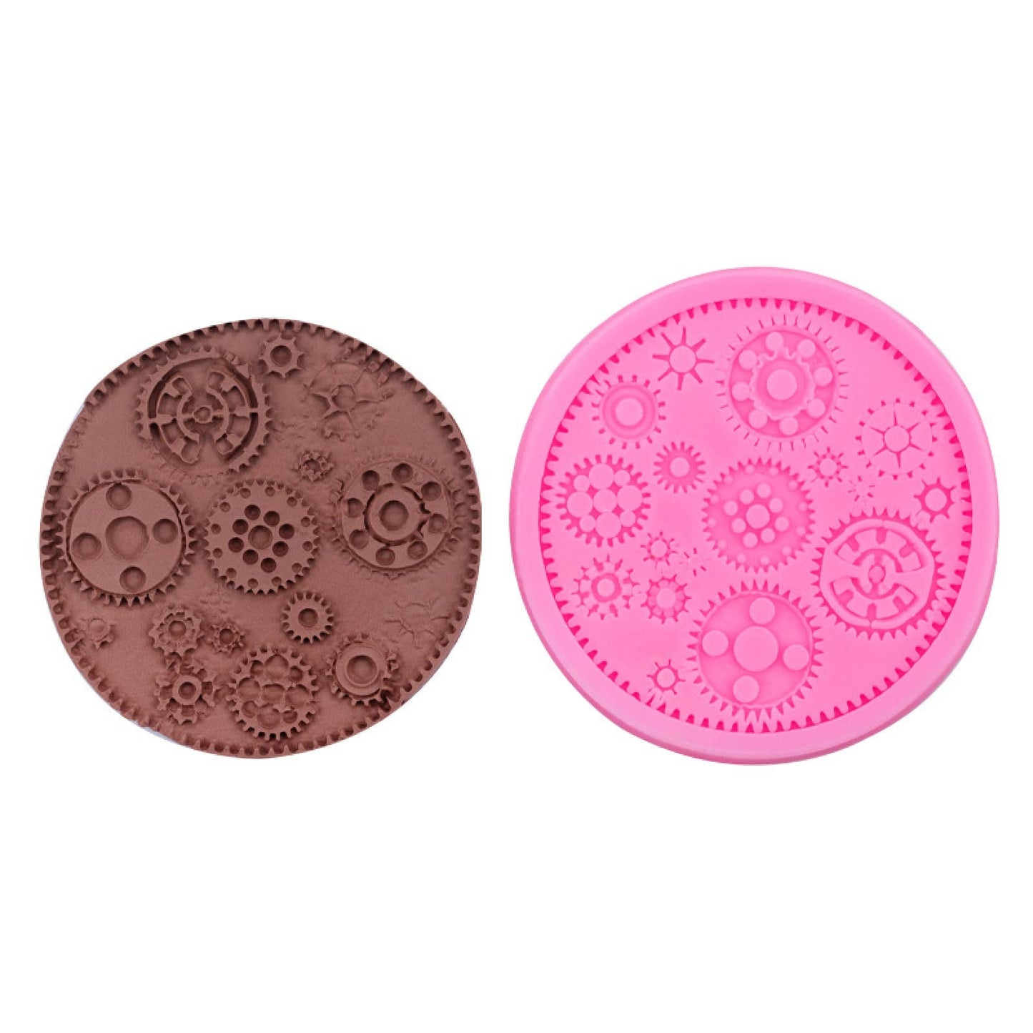 Steampunk Gear Fondant Mold 18 Cavity