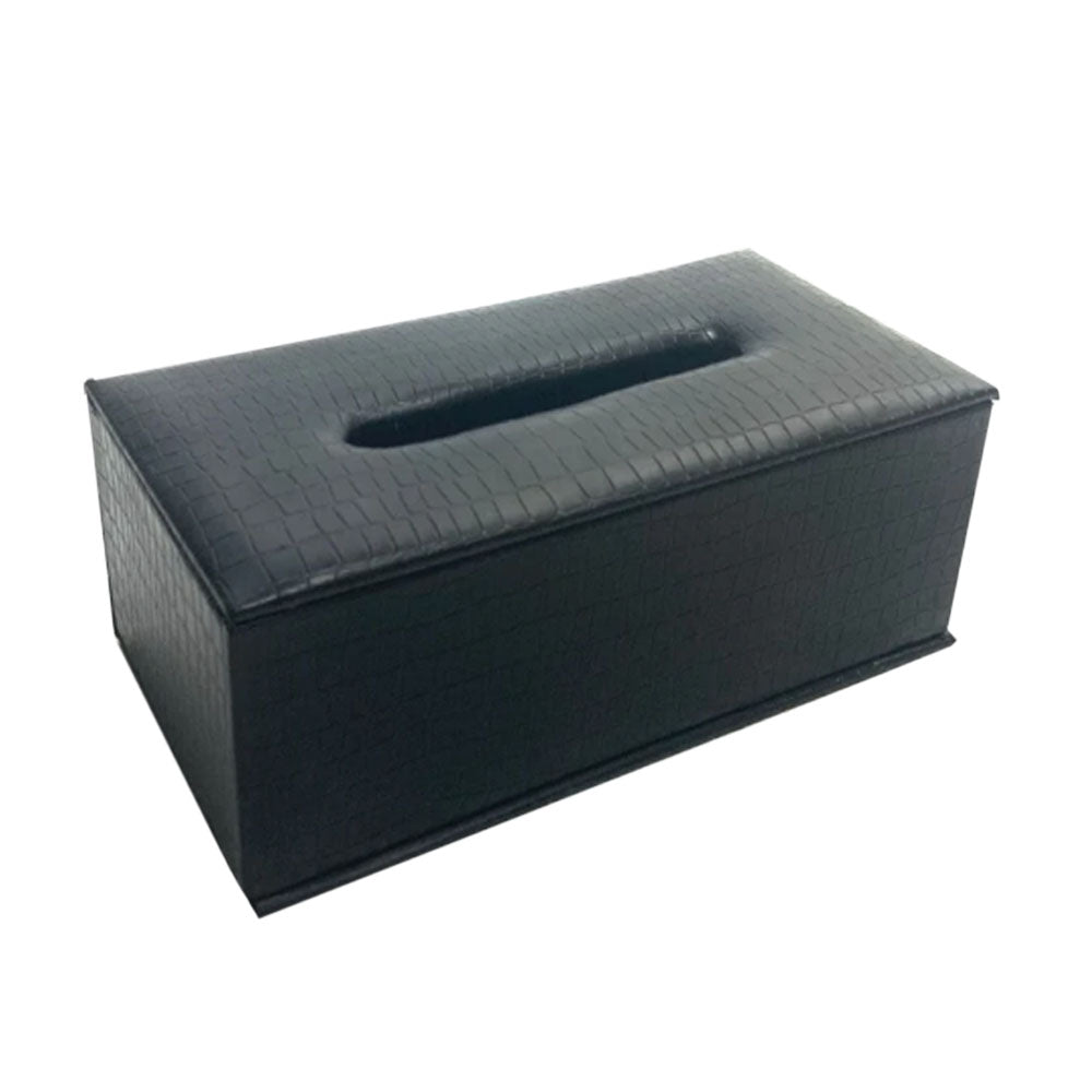 Rectangle Leather Texture Tissue Box