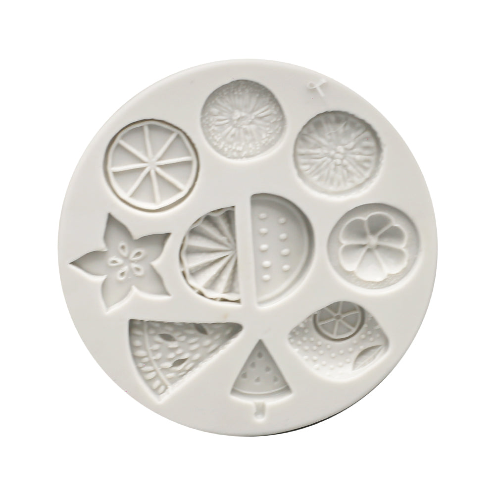 Fruit Slices Silicone Fondant Mold 10 Cavity