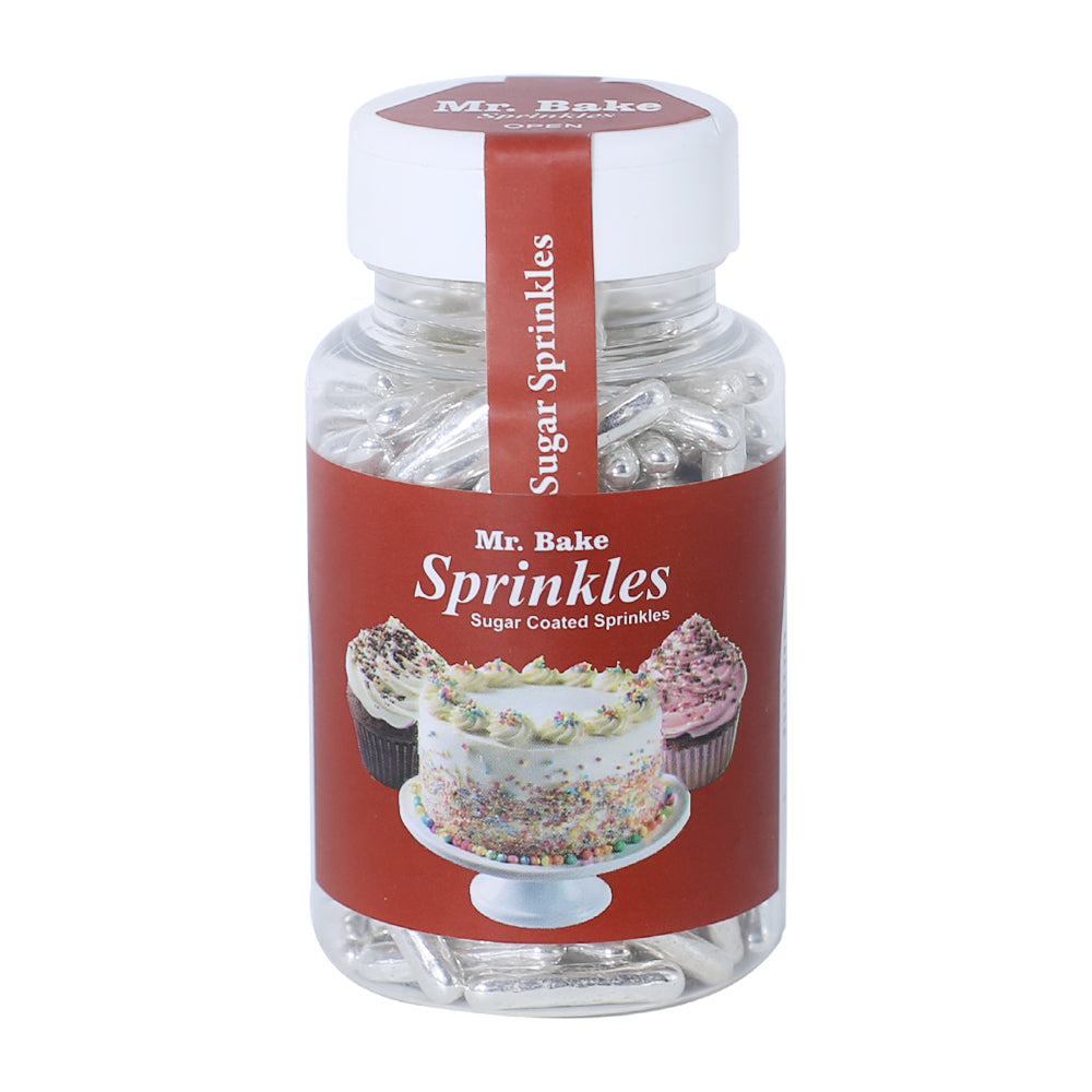 MR Bake Silver Capsule Sprinkle - 90g Jar