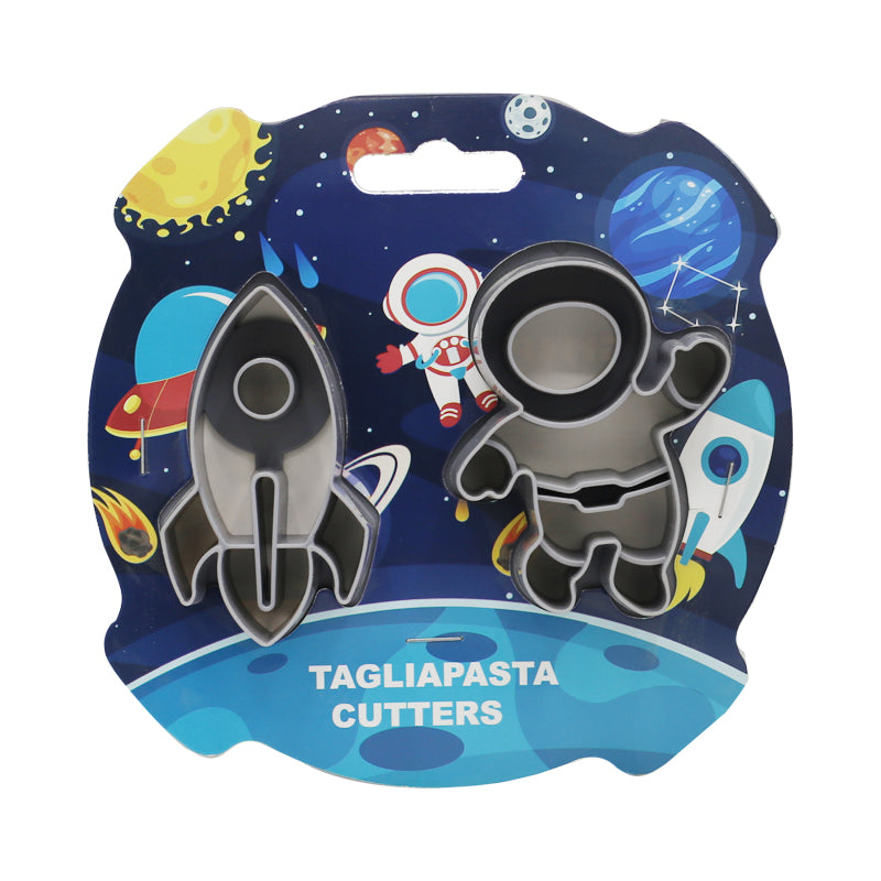 Space Theme Cookie Cutters 2Pcs Set