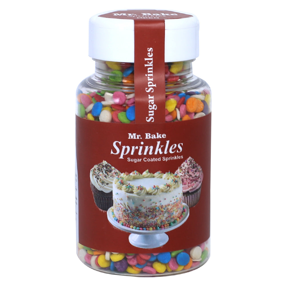 MR Bake Confetti Round Mix Sprinkles (Multicolor) – 90g Jar