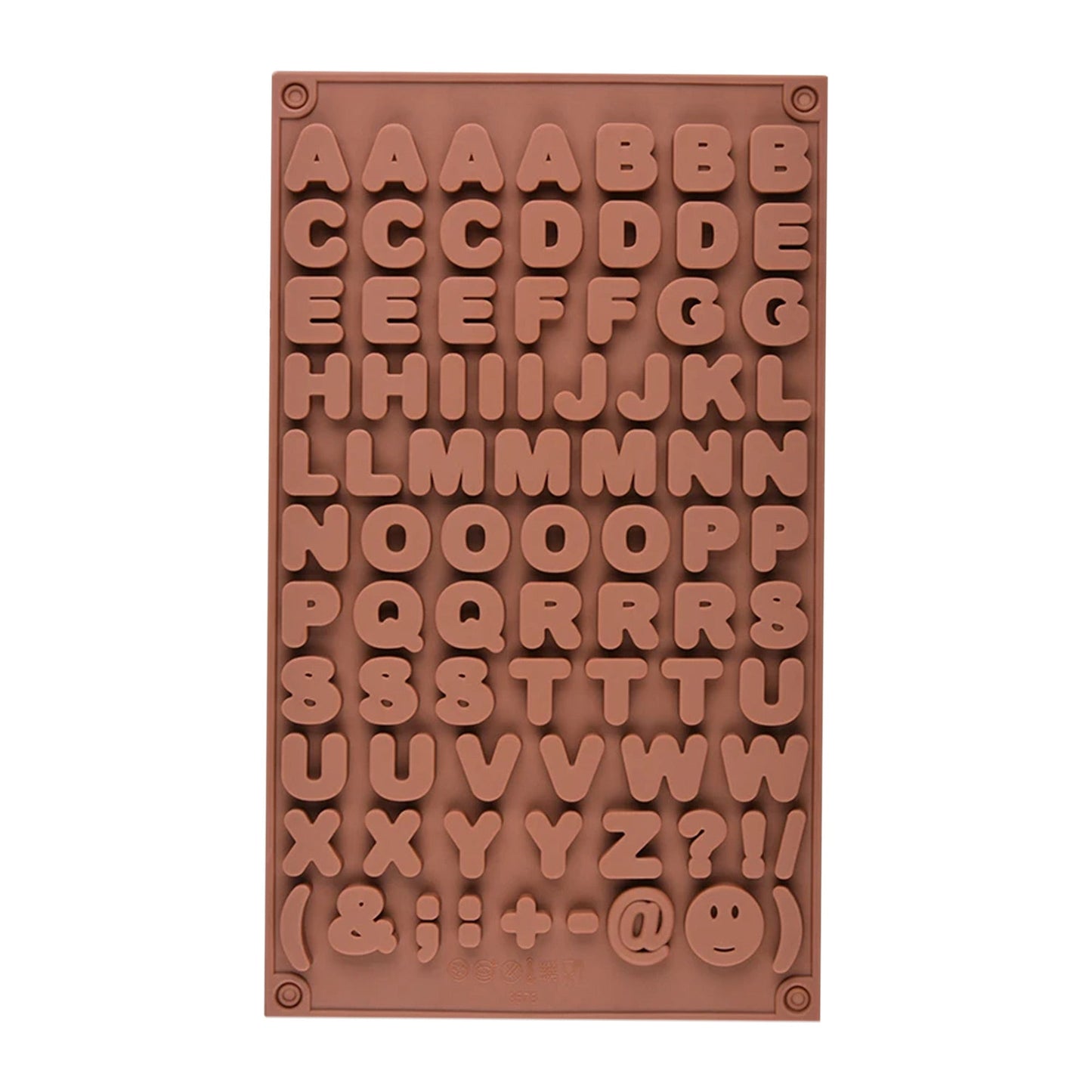 Alphabets, Symbols Silicone Chocolate & Candy Mold 83 Cavity