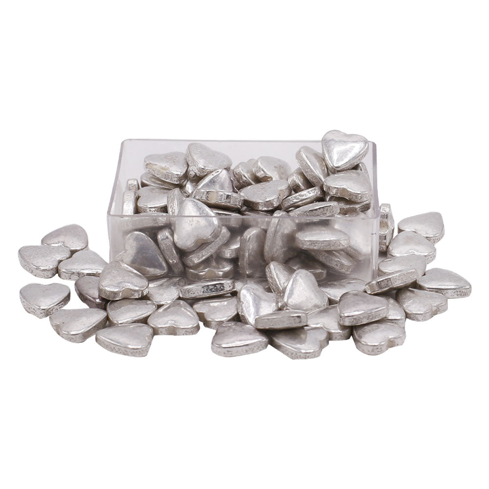 Silver Hearts Edible Sprinkle 30g Pack