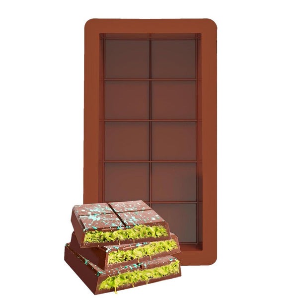 DairyMilk Silicone Chocolate Block Mold 10 Cavity