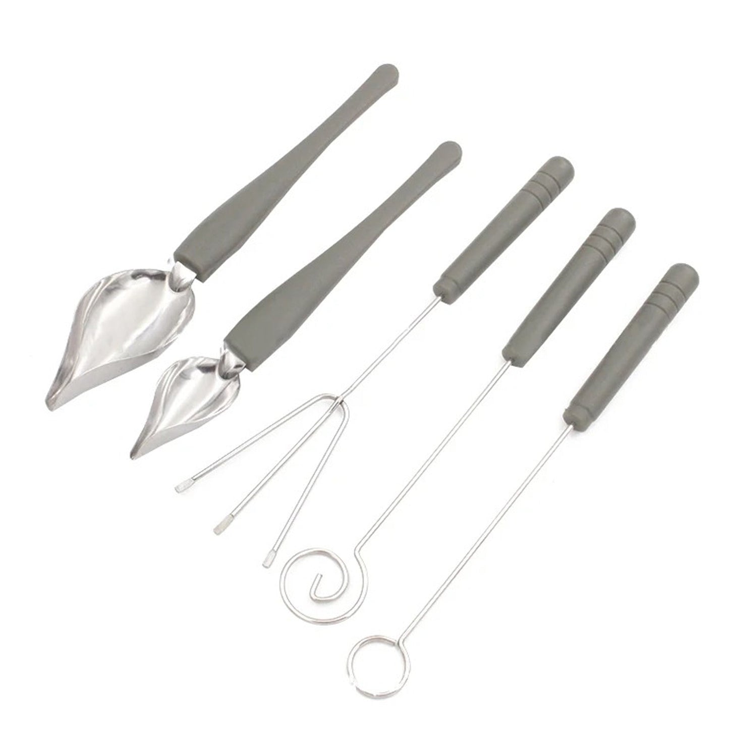 Dessert Sauce Drawing Spoons & Chocolate Dipping Decorating Tools 5 Pcs Set