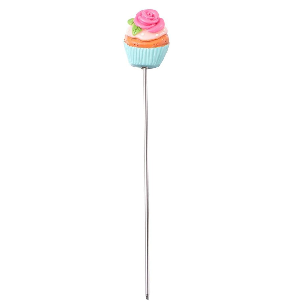 Rose Topping Cake Tester Stainless Steel With Plastic Handle