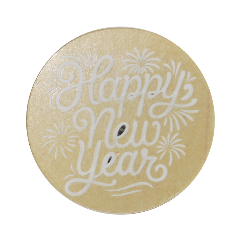 Happy New Year Fondant Stamp Plastic