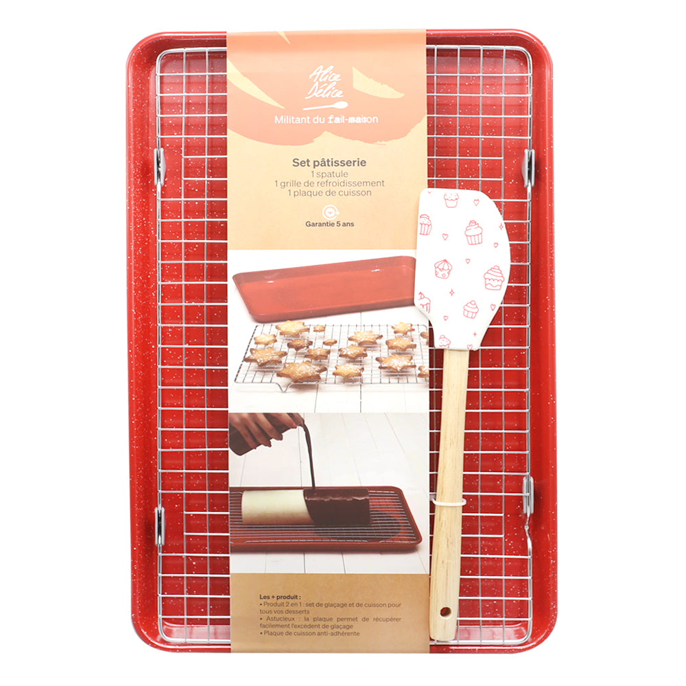 Baking Tray And Spatula 2Pcs set