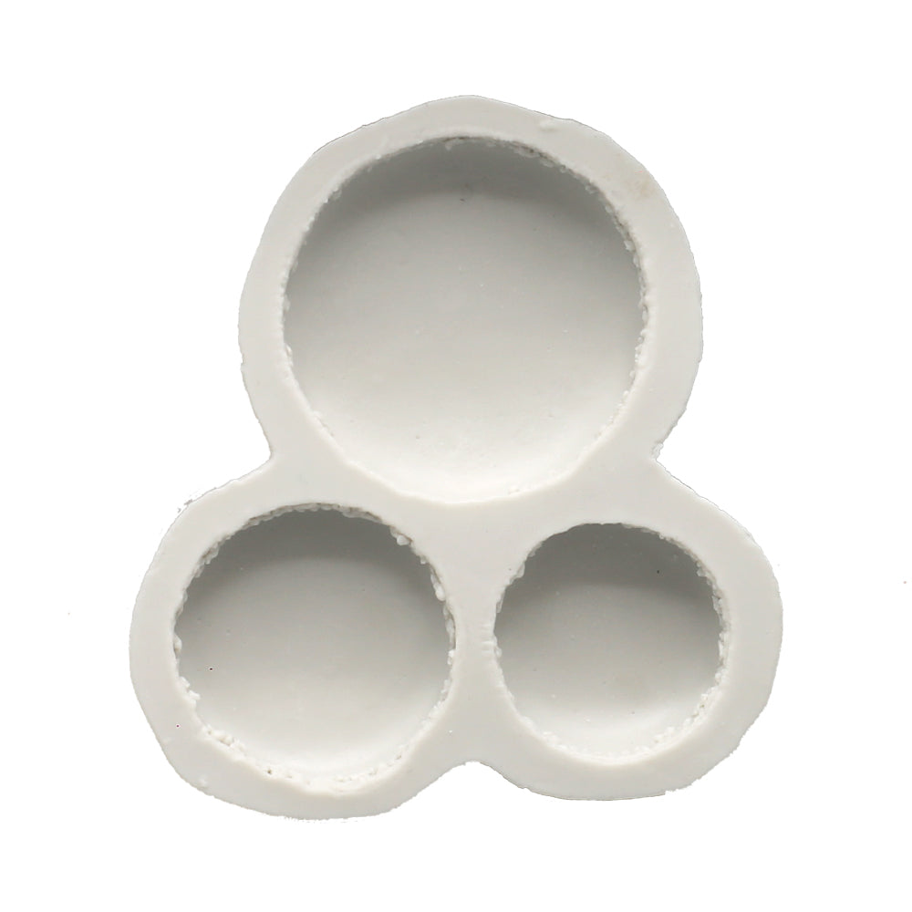 Macaron Silicone Fondant Mold 3 Cavity