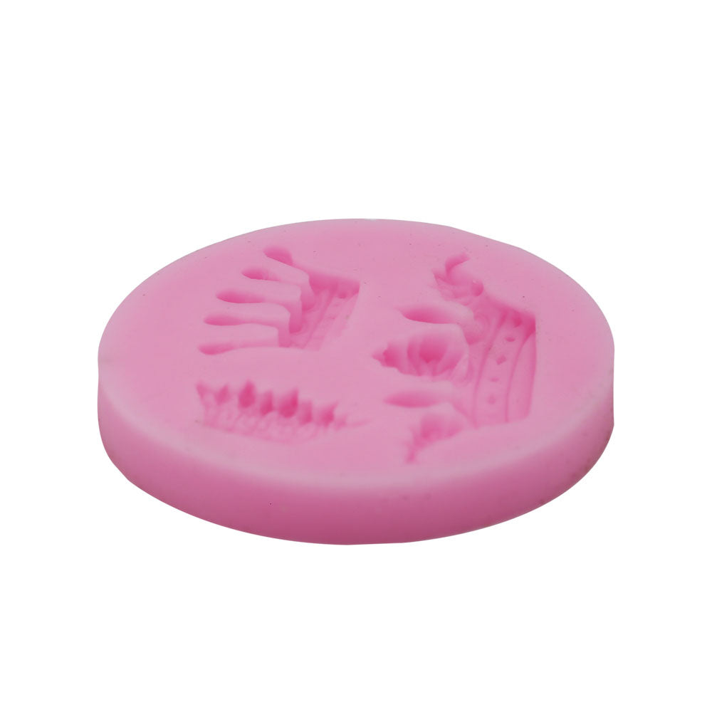 Fairy Tale Royal Crown Silicone Mold 3 Cavity